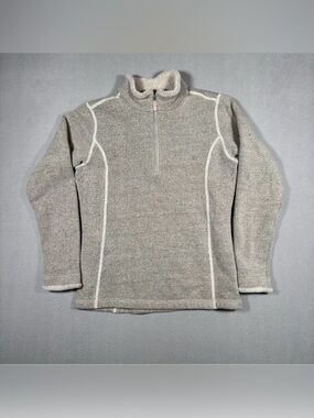 Kuhl Alfpaca Fleece 1/4 Zip Pullover Sweater Women Large Sherpa Jacket